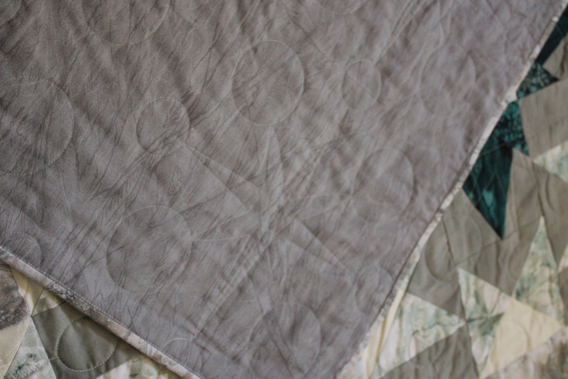 Under the Stars quilt - stitch pattern back